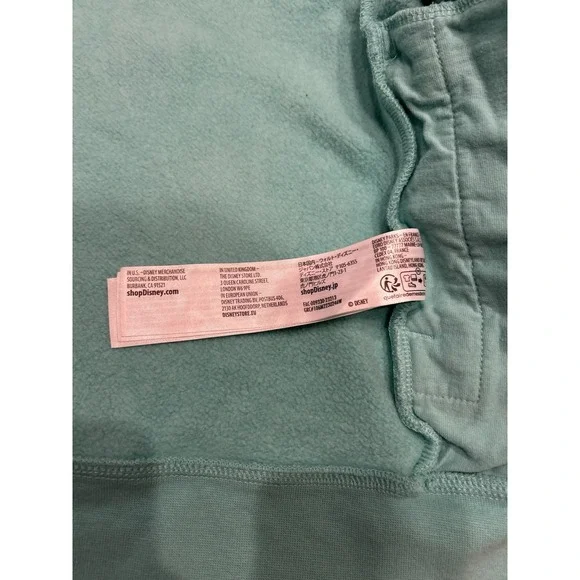 Disney Womens XS Walt Disney World Zip Hoodie Mint Green Mickey Mouse Graphic - Picture 8 of 9